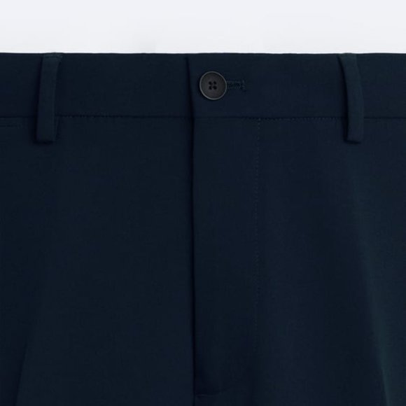 Zara Slim Fit Suit Pants (NAVY BLUE) (NWT) - Picture 2 of 4